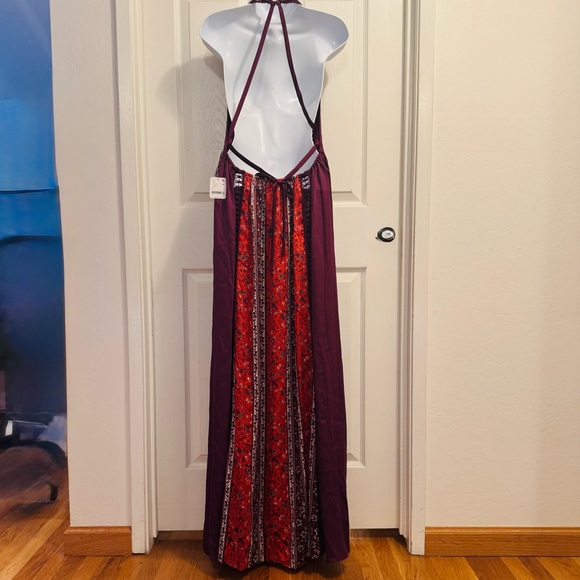 Free People Bohemian Nights Backless Maxi Slip Dress NWT, Sz S - Picture 9 of 10
